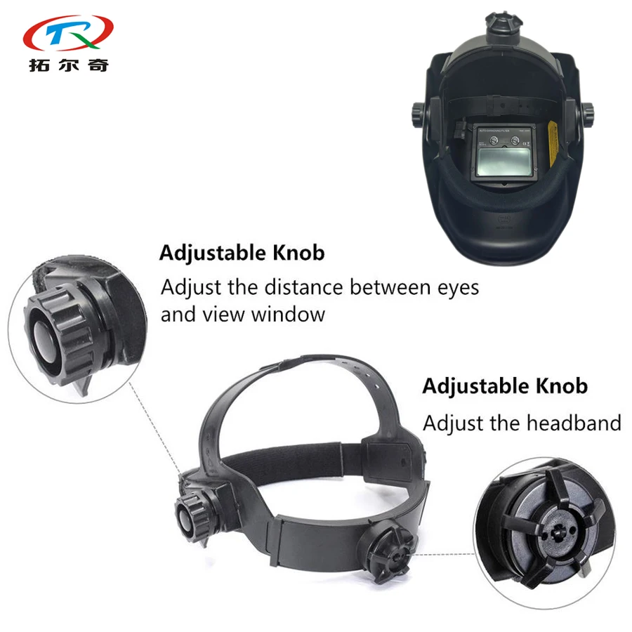 

Welding Helmet with long gloves gift Solar Lithium Cell Auto Darkening All Sliver Color Full Face Welding Mask HS02-A(2233DE)Y