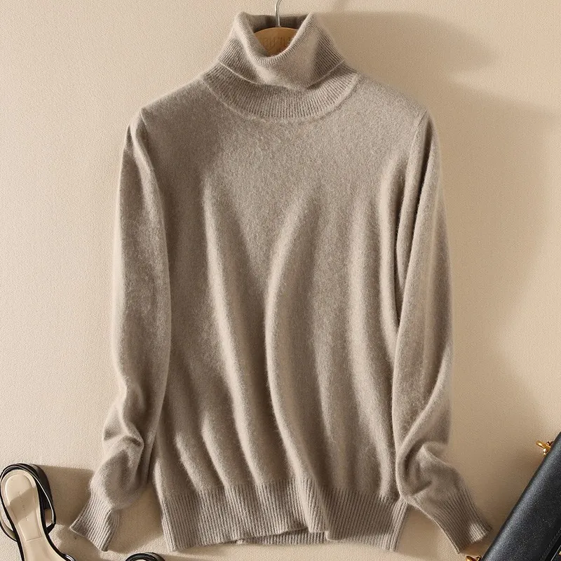 Cashmere Sweater Winter Womens Sweaters Fashion Autumn and Pullovers Turtleneck Knitted WA649 | Женская одежда