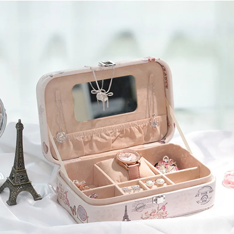 Коробка LIYIMENG для упаковки ювелирных изделий шкатулка изысканный чехол макияжа