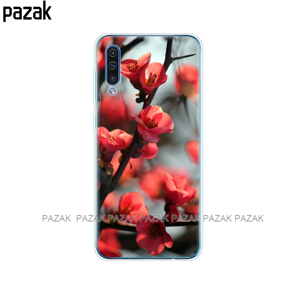 61350 Чехол для Samsung Galaxy A50, силиконовая прозрачная задняя крышка, чехол для телефона Samsung A50 A505 A505F, SM-A505F, мягкий чехол 6,4, чехол, бампер - Цвет: 61350