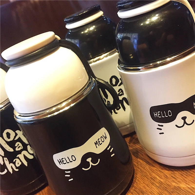 Изоляция Кофе чашки милые детские Портативный Чашки вакуум Нержавеющая сталь