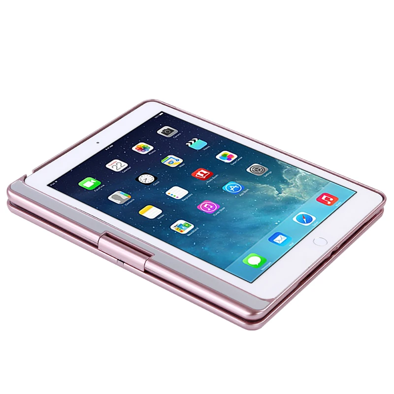 Беспроводной Bluetooth Алюминиевый чехол для клавиатуры IPAD Air 1 2 PRO 9 7 &quotклавиатура