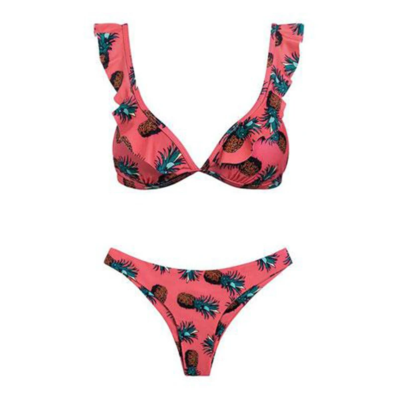 Женский купальник-бикини Chisalis купальник пуш-ап с оборками бразильский летний 2018 |