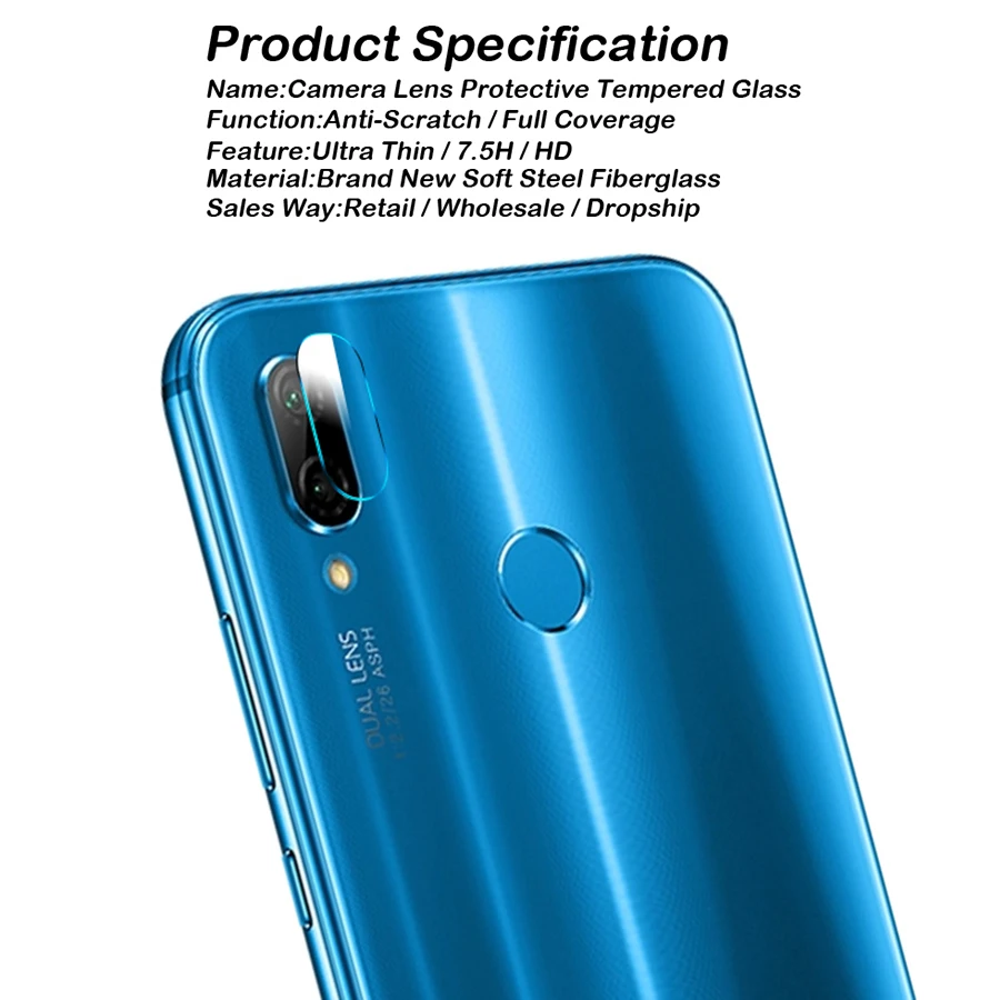 Задняя камера Объектив Закаленное стекло для Huawei Nova 4 Honor 10 Lite Mate 20 Pro X защита