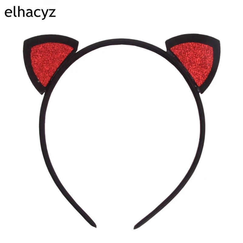 

2PCS Trendy Cute Exquisite Glitter Cat Ears Hairband Kids Girls Headband Summer Hot-sale DIY Hair Accessories Women Headwear