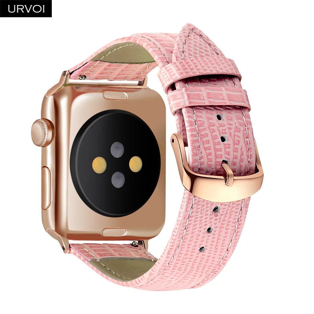URVOI ремешок для apple watch серии 3 2 1 прочная мягкая натуральная кожа iwatch женские