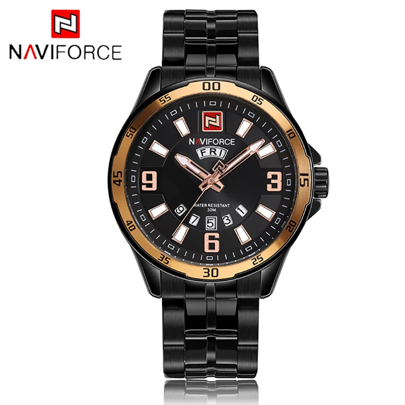 Naviforce для мужчин s часы лучший бренд класса люкс водостойкие спортивные кварцевые