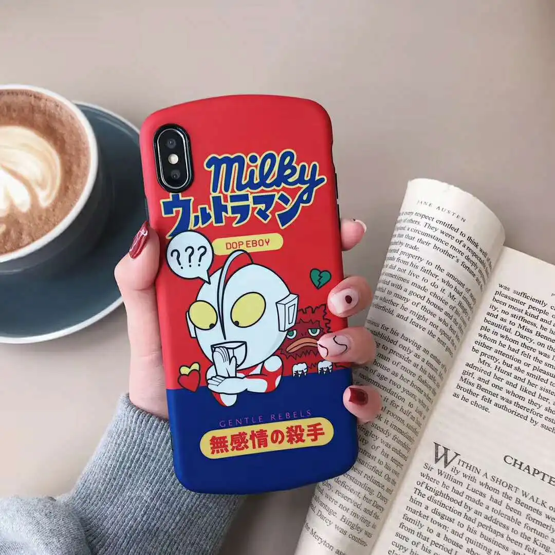 Милый японский классический мультяшный чехол Ultraman для iPhone Xr Xs Max X 6 6s 7 8 plus