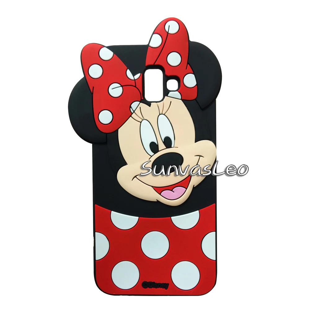 Minnie Mouse Для samsung Galaxy J4+ J6+/J4 Prime J6 Prime 3D чехол Мягкий силиконовый чехол с мультяшным рисунком задняя крышка для телефона J4 Plus/J6 Plus - Цвет: Minnie Mouse
