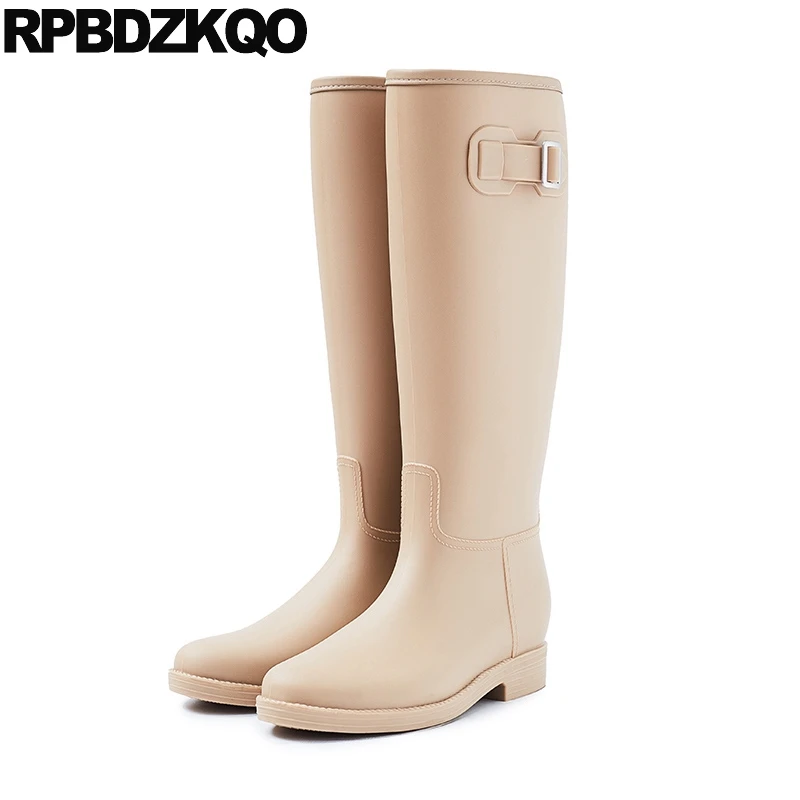 водонепроницаемый слипоны дешево обувь высокие сапоги резиновые женщины