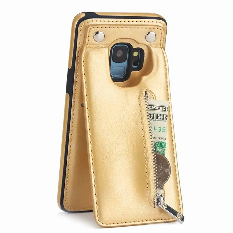 Вертикальный кожаный флип чехол для Samsung Galaxy S9 S8 S10 Plus из искусственной кожи с