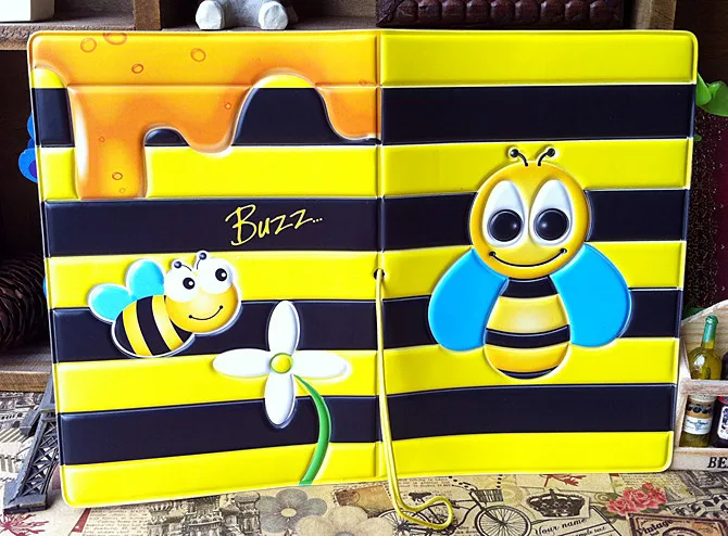 Мультяшная пчела 3D стерео наборы паспорта держатель Документы Taoka