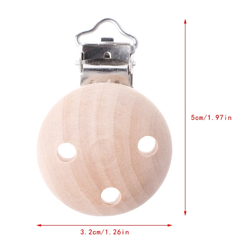 Деревянные детские круглые соски зажимы для пустышки 3 отверстия|round pacifier|clip
