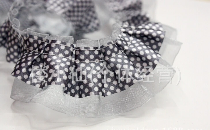 12colors Gauze Ruffle Satin eyelash Lace Fabric Tulle Trim Doll Dress Skirt Wedding Bouquet Accessory Baby Headbands Sewing | Дом и сад