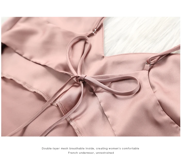 LILYMODA женское сексуальное нижнее белье имитация шелка свадебное шелковое платье одежда для сна ночная рубашка сексуальная гостиная атласная пижама