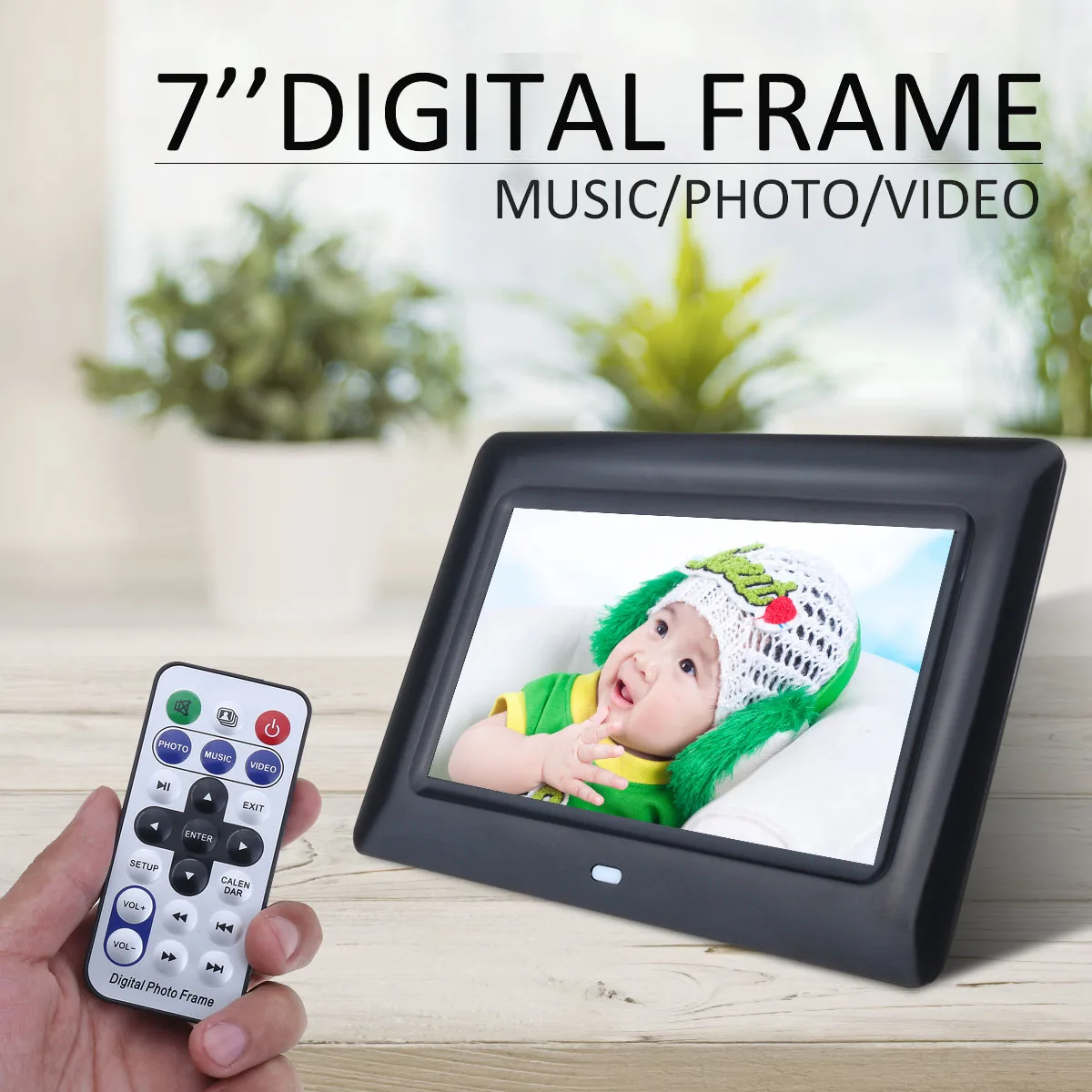 7 дюймовый светодиодный Подсветка HD 1280*800 Полный Функция цифровая фоторамка электронный альбом Цифровой Фото Музыка Видео