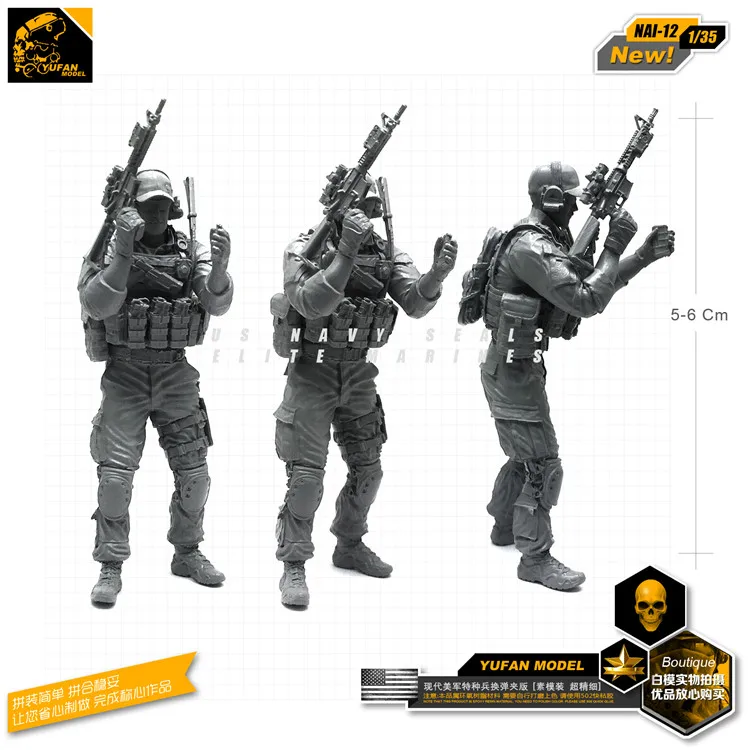 

1/35 Modern American Commandos In Cartridge Resin Soldier Nai 12