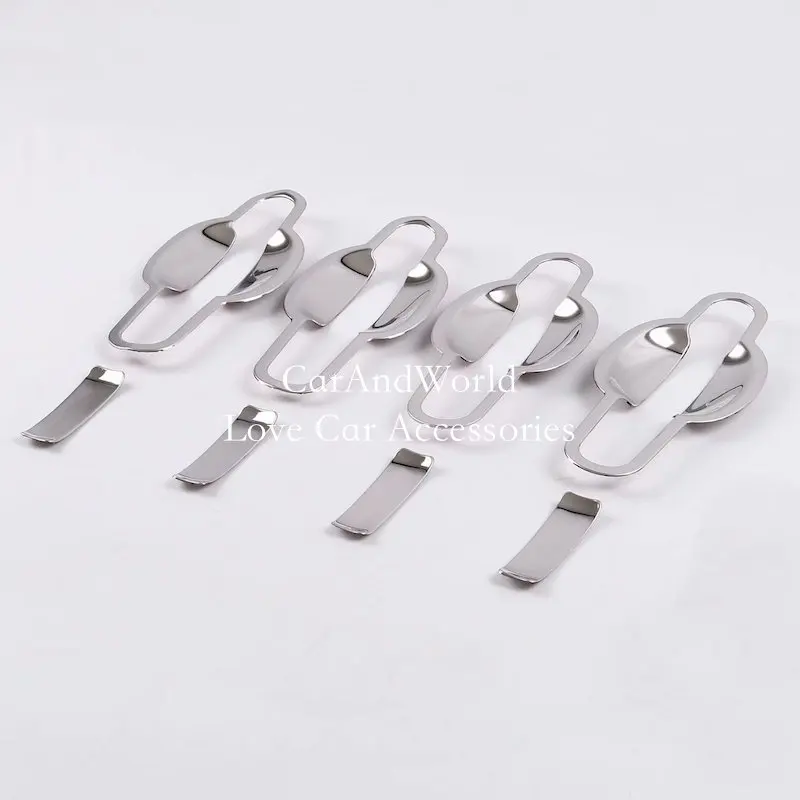 Наклейки из нержавеющей стали для Ford Focus MK2 MK3 2012-2018 боковая дверная ручка крышка