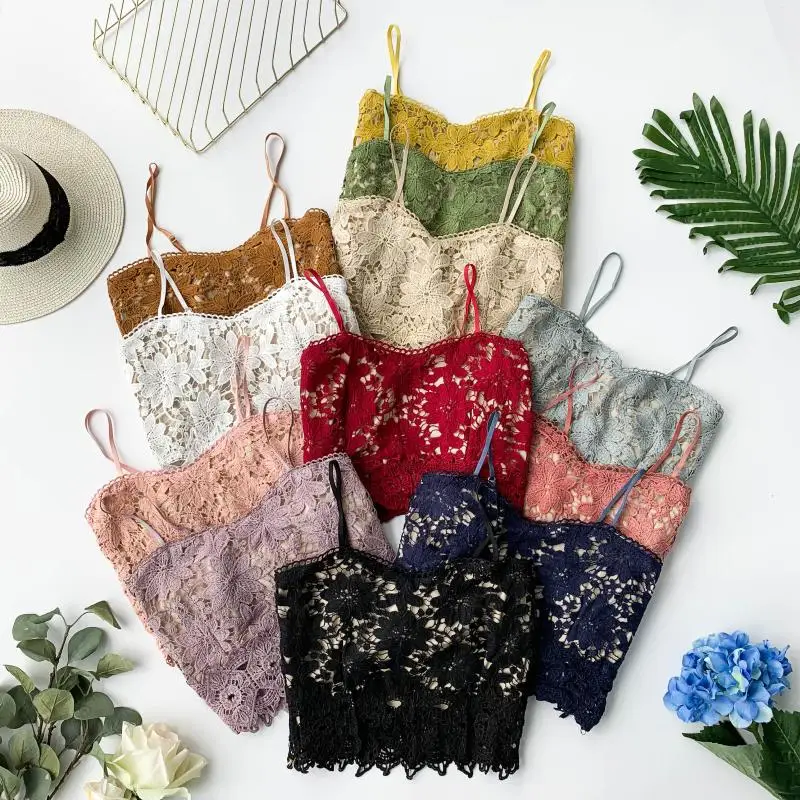 Сексуальная женская уличная майка 2019 летняя кружевная с v-образным вырезом