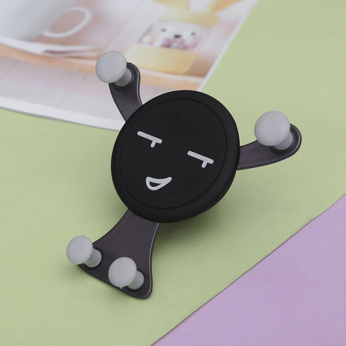 1 шт. креативный портативный держатель для телефона со смайликом Универсальная