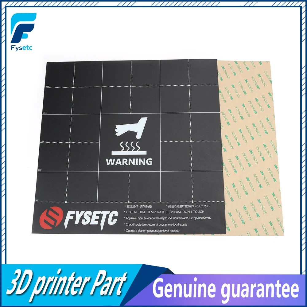 Fles Магнитная Тепловая платформа 300x300 мм 2 в 1 с 3M клеем для CR10S Lulzbot Taz6|Детали и