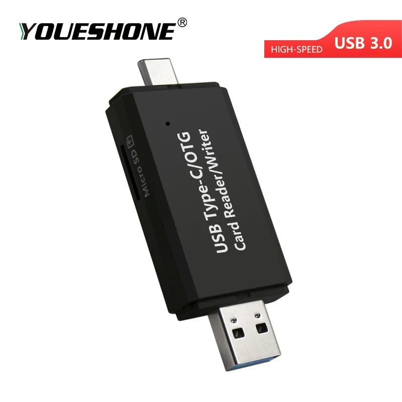OTG кардридер 3 в 1 с разъемами типа C micro USB и Высокоскоростной 0 универсальный TF/SD
