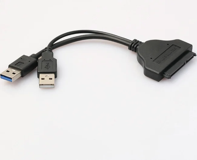 20 шт./лот высокоскоростной USB3.0 до 22 Pin SATA 2 5 &quotHDD жесткий диск с кабелем питания