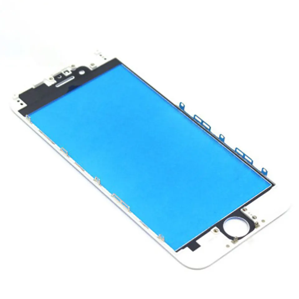 Хорошее переднее внешнее стекло с рамкой ободок + ока для iphone 5 6 6plus 6s plus 7 7plus 8