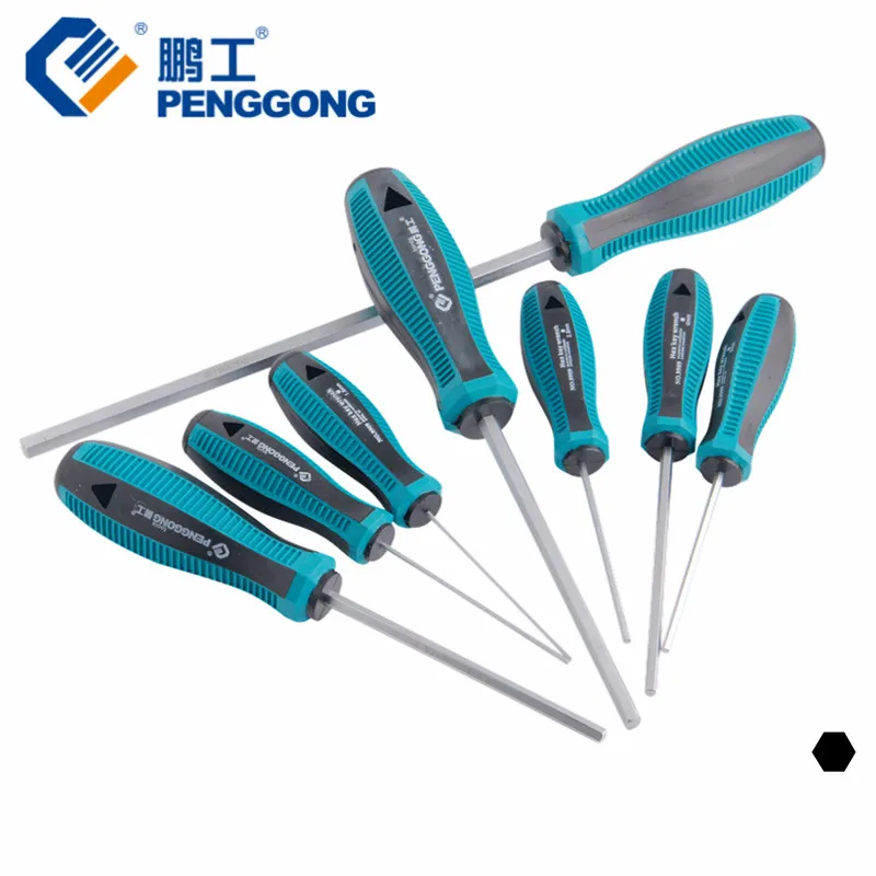 

PENGGONG 8pcs Screwdriver Set With Case Chromium Vanadium Magnet bits Hex Multitool 1.5-8mm Universal key Wrench Hand Tools