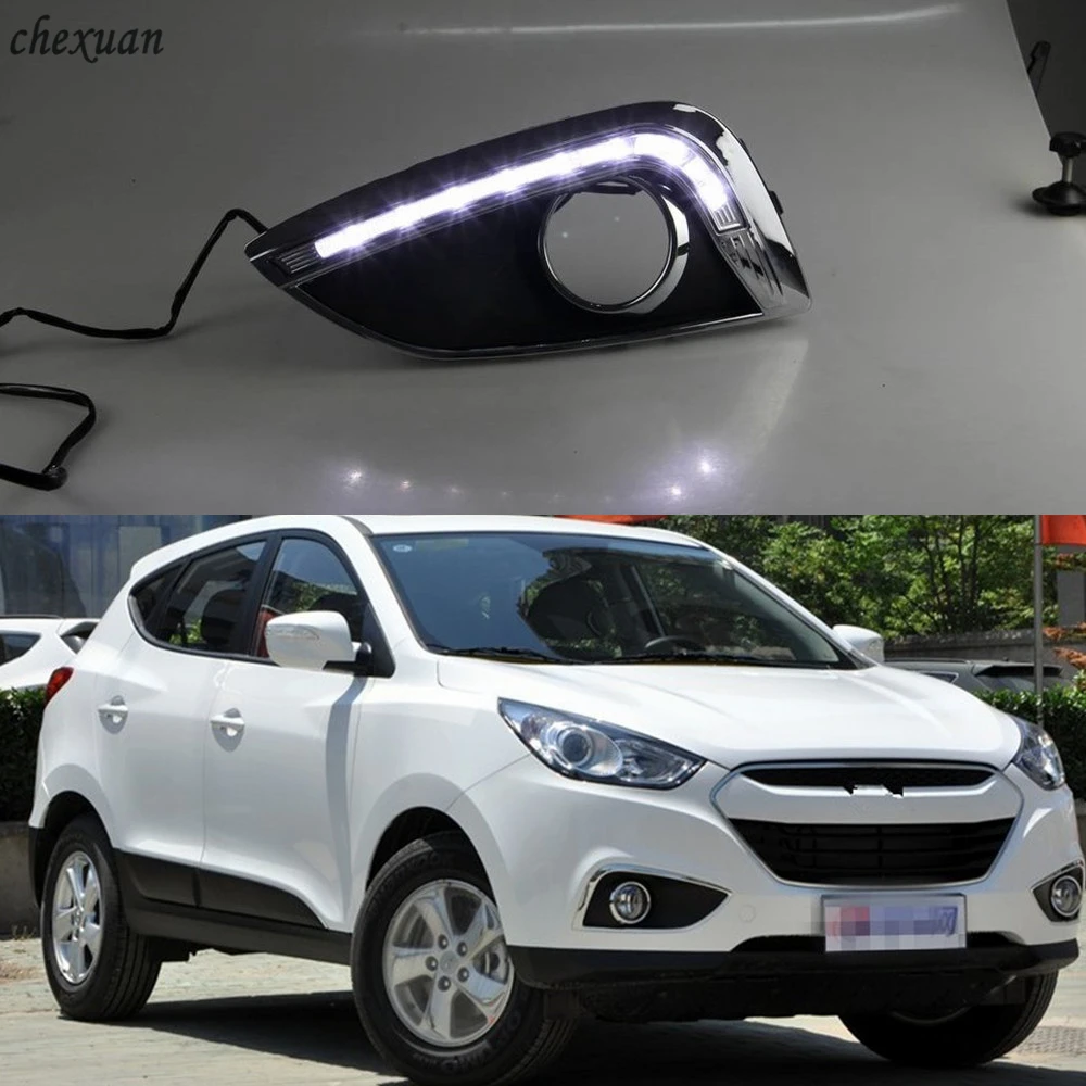 CSCSNL 1 комплект для Hyundai IX35 2009 2010 2011 2012 2013 DRL Габаритные огни дневного света супер