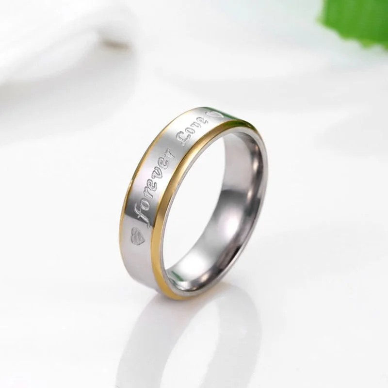 2020 обручальное кольцо золотого цвета из нержавеющей стали forever love promise ювелирное