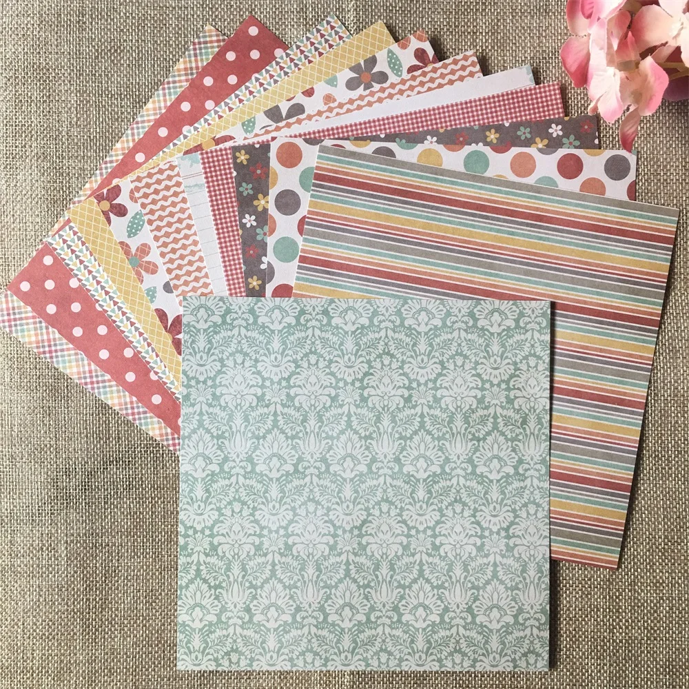 12 шт./упак. 6*6 дюймов бумажный пакет с рисунком для скрапбукинга DIY Happy planner Card Making