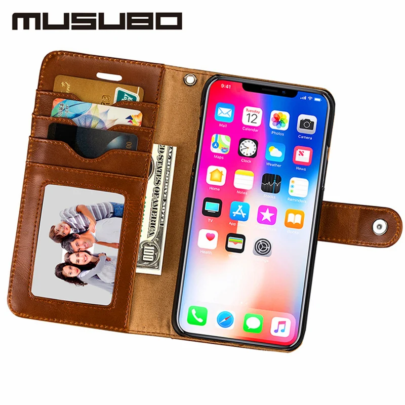Musubo Кожаные Для Samsung S8 Бумажник Телефон Сумка Задняя Крышка подходит магнитные
