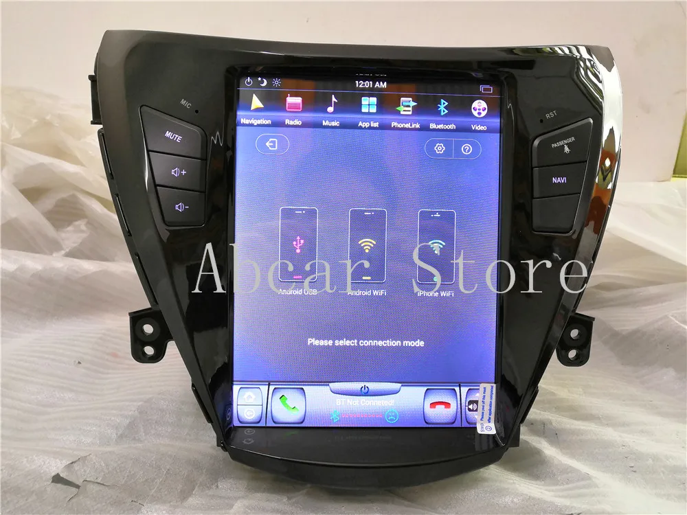 10,4 ''Tesla стиль Android 8,1 автомобильный dvd-плеер gps навигация для hyundai Elantra 2012- стерео радио PX6 CARPLAY ips HDMI