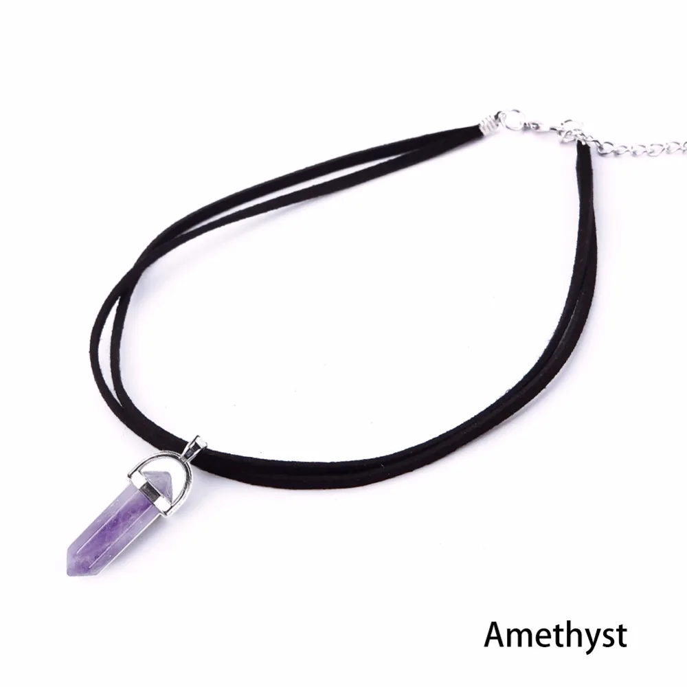 Лучшие друзья Двухслойное бархатное ожерелье чокер кристалл драгоценный камень