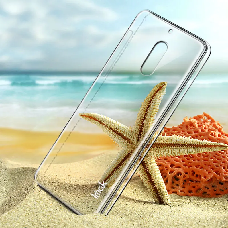 1 шт. IMAK Crystal II чехол для Nokia 6 + шт полный охват защитное стекло пленка Чехол