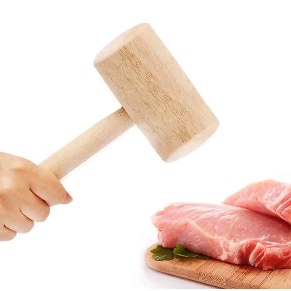 Буковая морепродукты молоток маленькая портативная деревянная ложка-Лопатка для кемпинга кухонный набор инструментов для приготовления мяса мясорубка