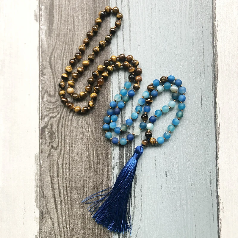 Ожерелья с кисточками ручной работы ювелирные изделия для йоги ожерелье