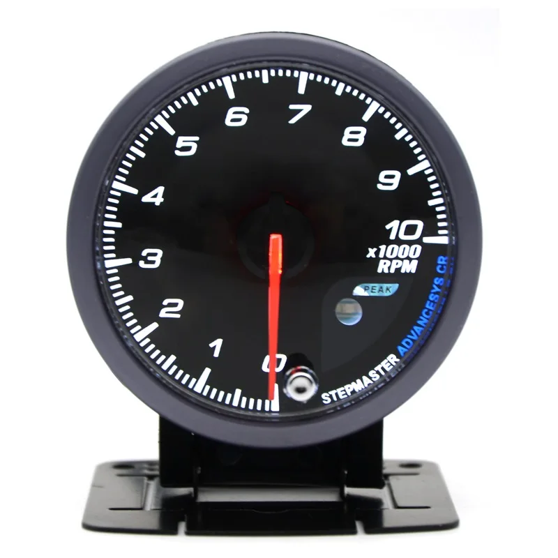 Tachometer 60 мм черный уход за кожей лица Boost turbo/вода/Температура масла/Масляный Пресс/вольтметр/коэффициент воздушного топлива/Температура выхлопных газов/Тахометр Датчик двойной светодиодный цвет - Цвет: Tachometer