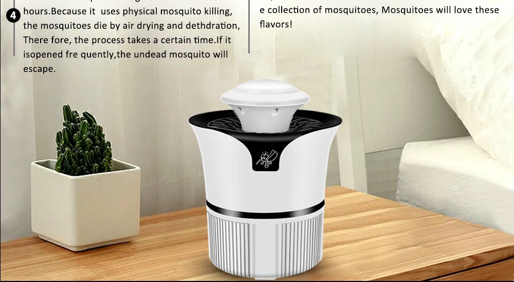 BREFILI USB Mosquito Killer Лампа Электрический анти-убийца насекомых-комаров Fly Ловушка для насекомых лампа Светодиодный УФ фонарь для беременных женщин младенцев