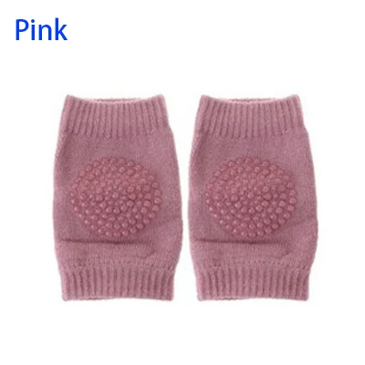 Pink 1 пара, детские гетры для ухода за ребенком детские наколенники, Нескользящие, силиконовые, гелевые, для безопасности Ползания, для тренировок, для детей, налокотники, дышащие - Цвет: Pink