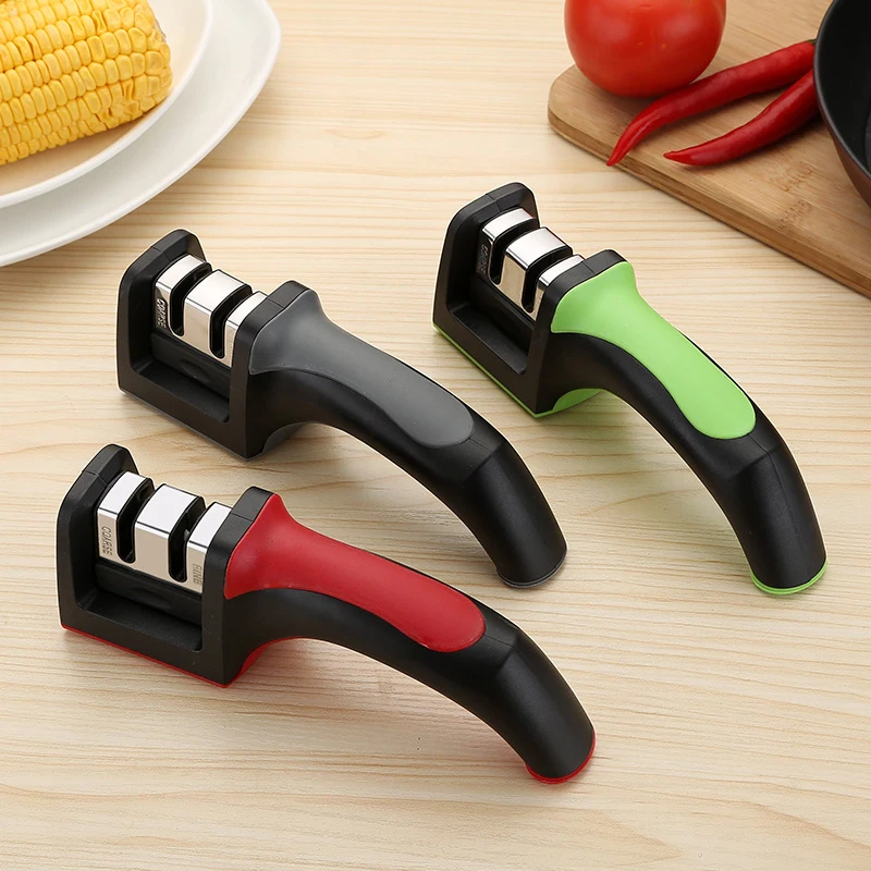 Кухонный нож точилка два этапа Алмазный каменная керамика шлифовальный