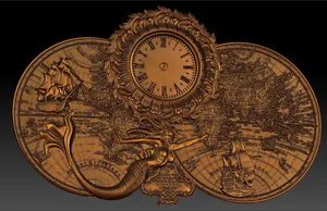 Цифровой файл stl-формата часы для станка с ЧПУ 3D каменные скульптуры гравировки C36-18