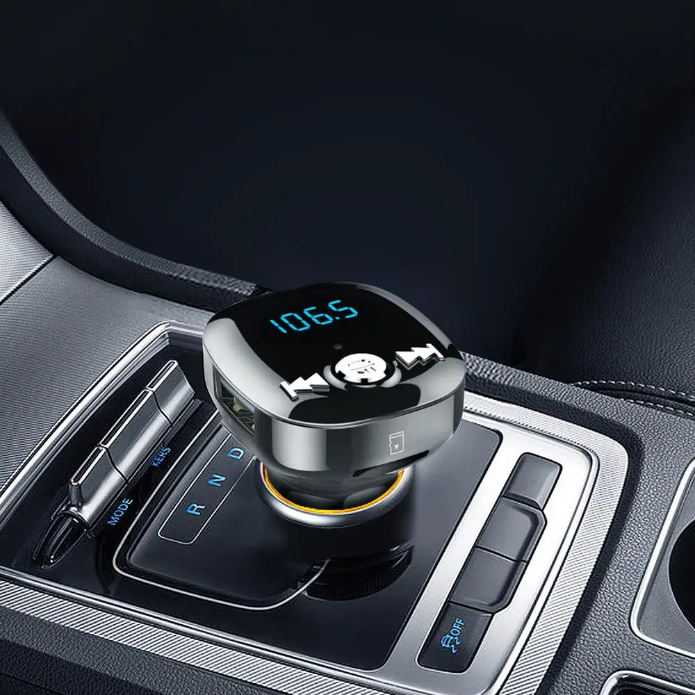 Автомобильный MP3-плеер с Bluetooth CDEN, fm-передатчик, двойное USB Автомобильное зарядное устройство, u-диск, TF карта, музыкальный плеер, bluetooth-телефон, Обнаружение напряжения