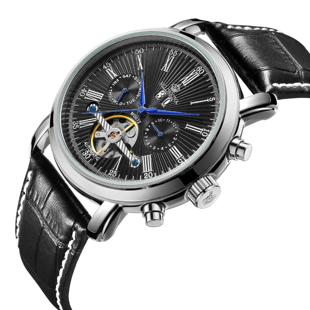 MG.ORKINA автоматические механические часы с полным календарем и турбийоном