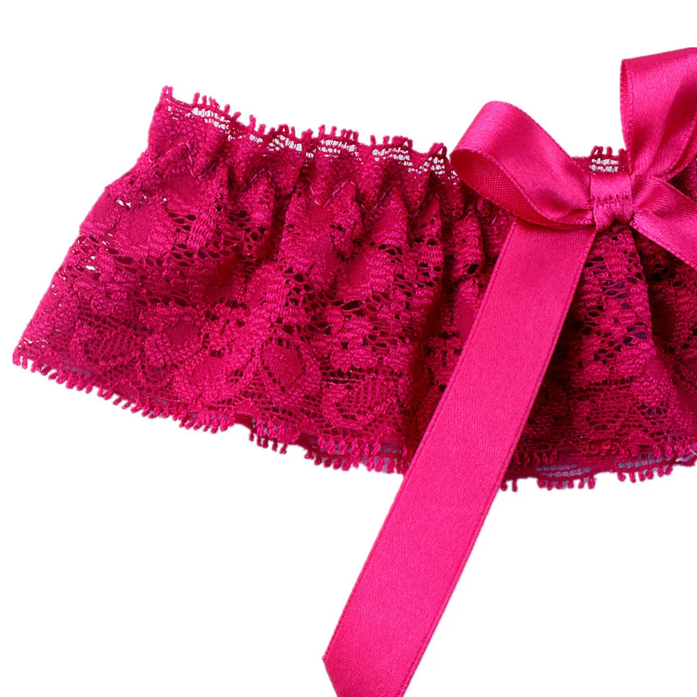 Пикантные подвязки сексуальный Для Женщин Девочек Свадебное оборками Кружева