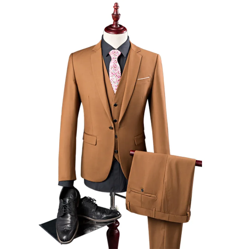 Men's Suit 2019 Korean Version of the New Slim Male Large Size Business Casual | Мужская одежда