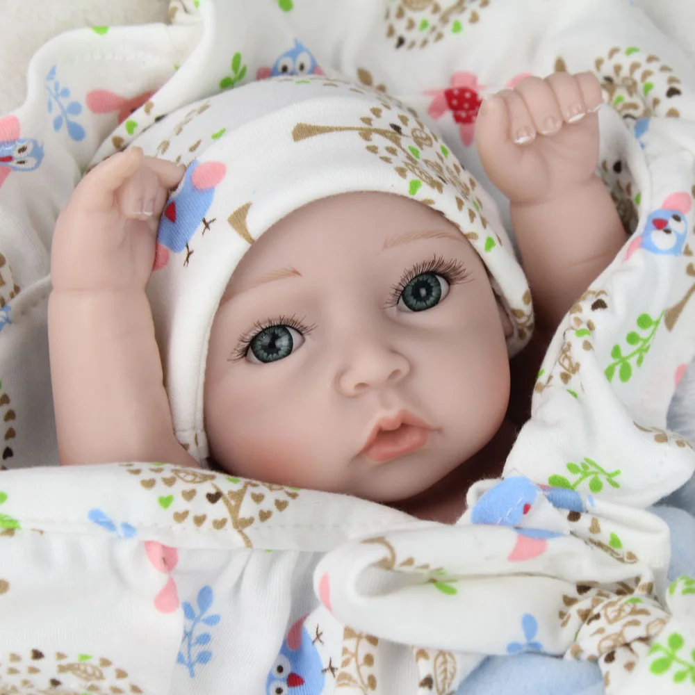 NPKDOLL 10 inch 28cm Full Silicone Reborn Baby Dolls Alive Lifelike Real Realistic Kids Babies Twins Bebe | Игрушки и хобби