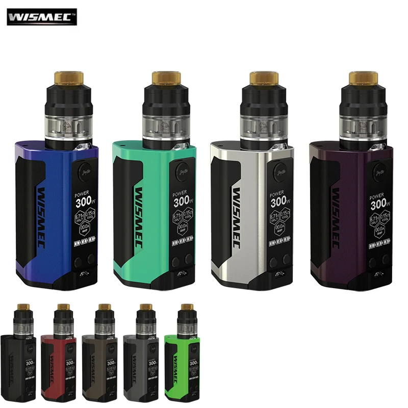Wismec электронные сигареты рел RX GEN3 комплект 300 Вт Box Mod Vape и гном распылитель 2 мл с WM