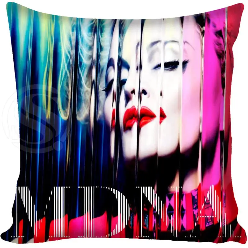 Новинка; Лидер продаж Пользовательские наволочки Madonna мягкая подушка чехол на молнии - Цвет: Светло-желтый